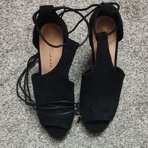 Elegant Black Heels by SLANE